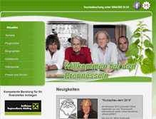 Tablet Screenshot of brennesseln.at